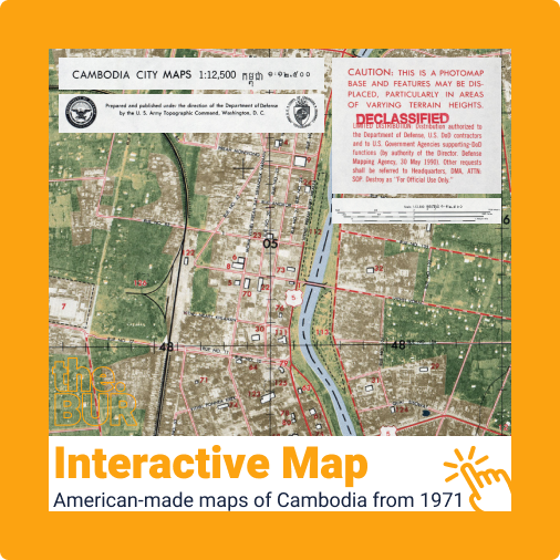 American made maps of Cambodia from 1971